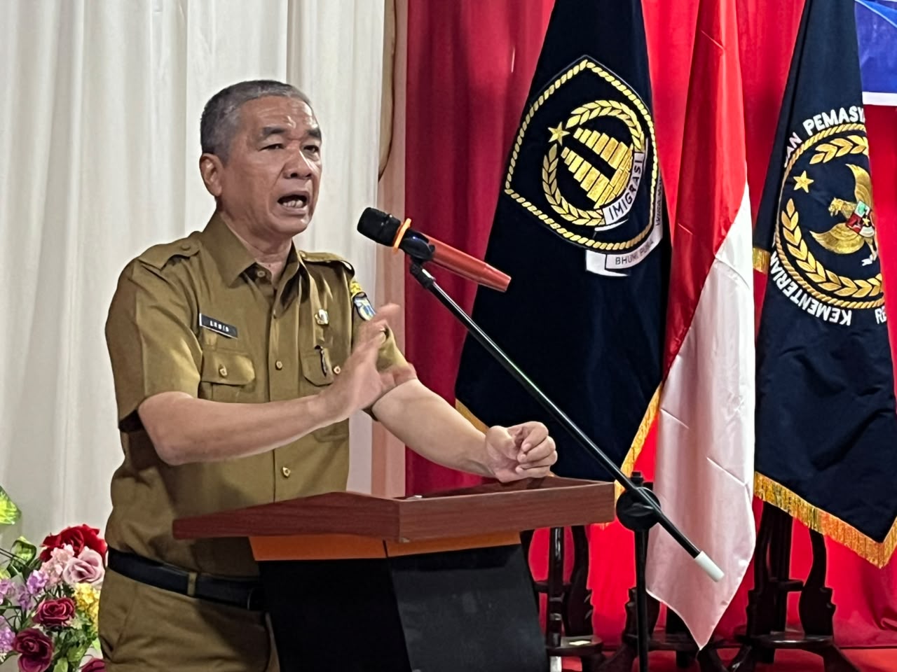 Buka Sosialisasi Desa Binaan Imigrasi, Sekda Tebing Tinggi Minta Lurah Deteksi Dini Modus TPPO dan TPPM