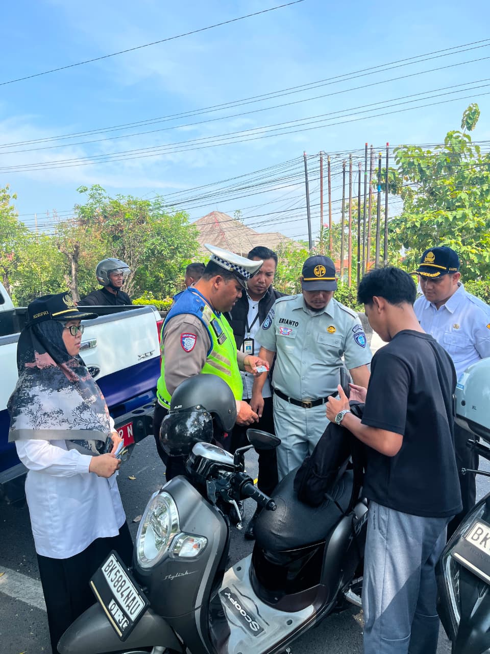 Satlantas Polres Tebing Tinggi Gelar Operasi Gabungan Sosialisasi Kepatuhan Pajak Kendaraan Bermotor